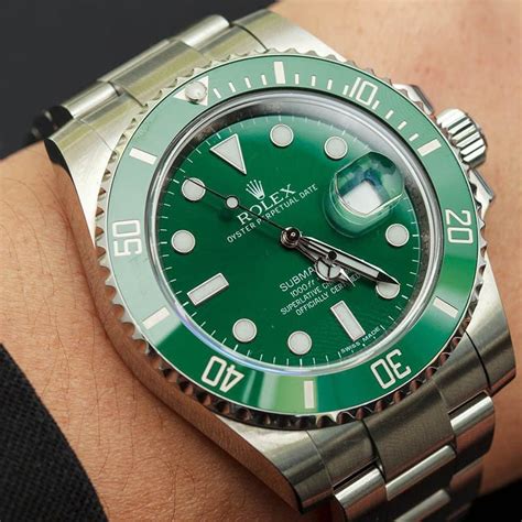 green rolex submariner used|rolex submariner green dial price.